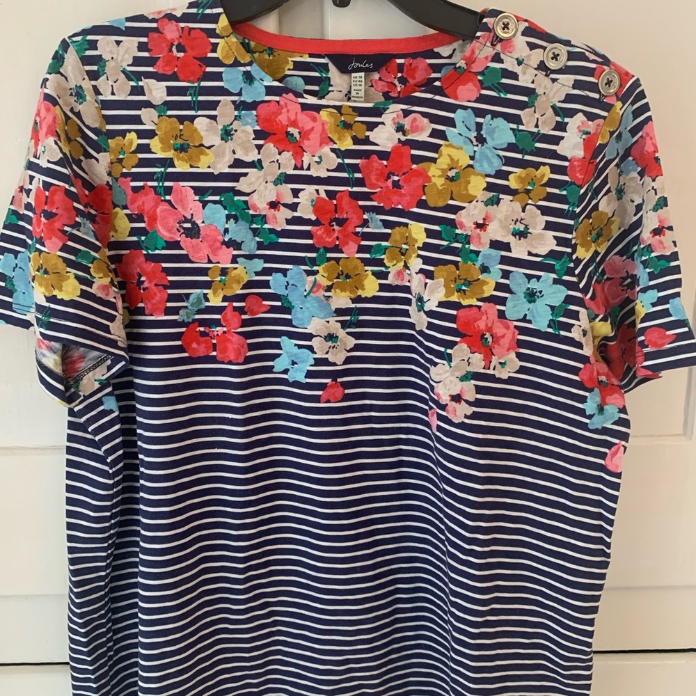 Floral Striped Women's Top